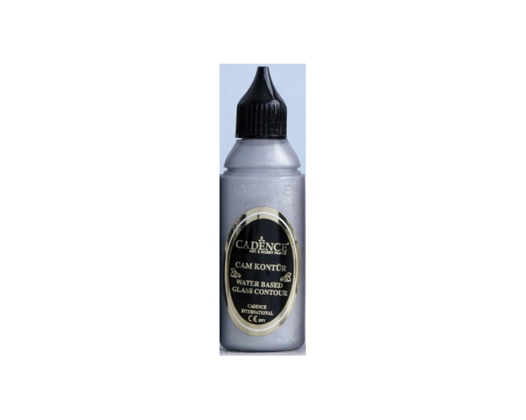 Vernice Contour per Vetro e Ceramica | 171 Argento - 50ml Vernice Contour per Vetro e Ceramica | 171 Argento - 50ml