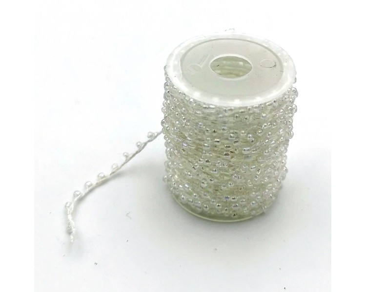 Filo con Perline | Bianco - 5m Filo con Perline | Bianco - 5m