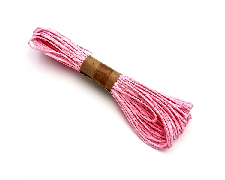 Filo di Carta Intrecciato | Rosa - 10m Filo di Carta Intrecciato | Rosa - 10m