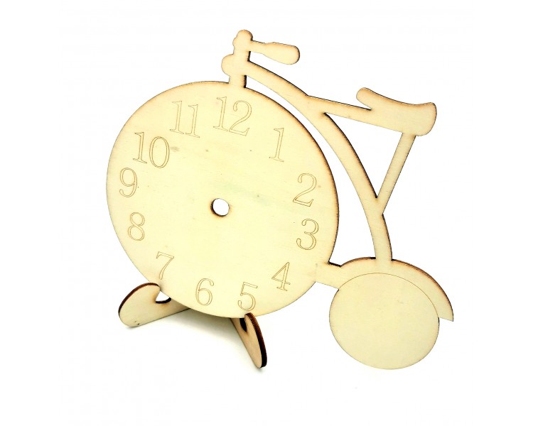 Quadrante in Legno | Bicicletta - 12,5x15,5cm Quadrante in Legno | Bicicletta - 12,5x15,5cm