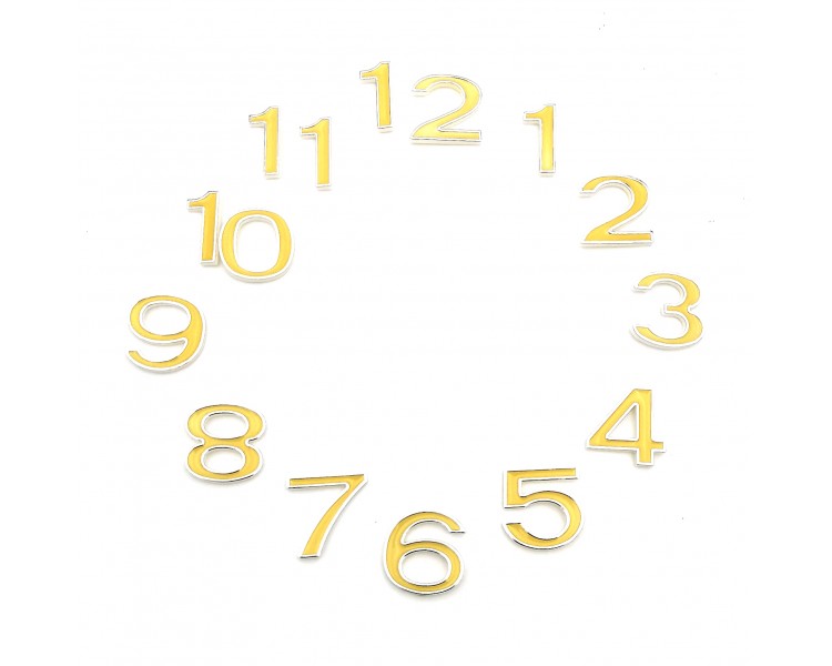 Numeri per Orologio | Oro - 3,5cm Numeri per Orologio | Oro - 3,5cm