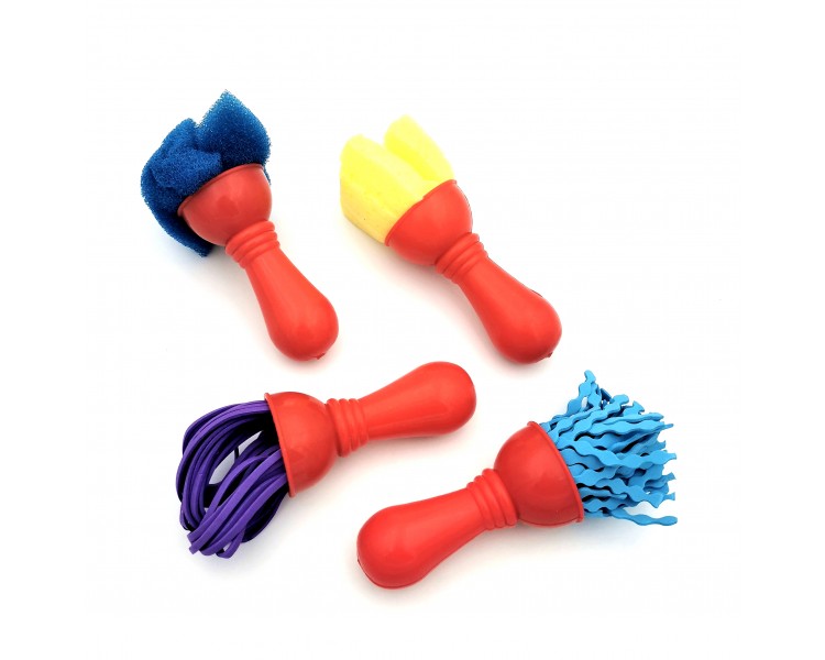 Set Pennelli in Spugna | 4 pezzi Set Pennelli in Spugna | 4 pezzi