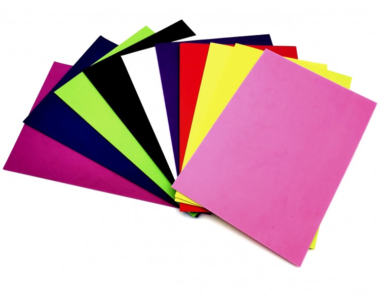 Gomma Eva 10 fogli 20x30cm 2mm Gomma Eva 10 fogli 20x30cm 2mm
