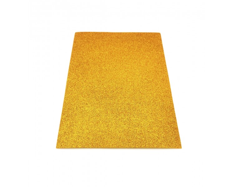 Moosgummi glitterato Bronzo10 fogli Moosgummi glitterato Bronzo10 fogli