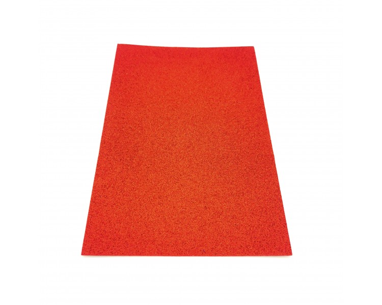 Moosgummi glitterato Rosso 10 fogli Moosgummi glitterato Rosso 10 fogli