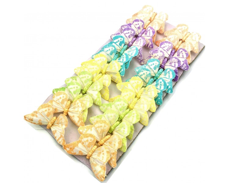 Farfalle Decorative con Molletta | Lilla - 7x4cm Farfalle Decorative con Molletta | Lilla - 7x4cm