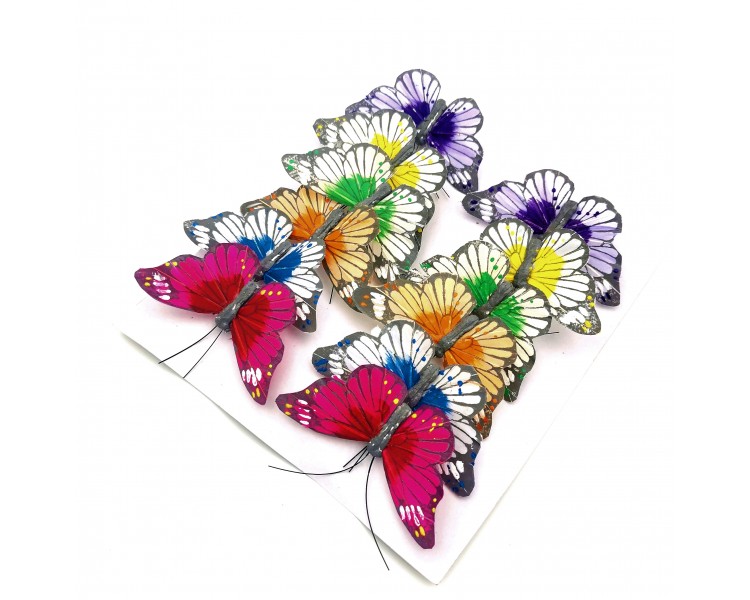 Farfalla Decorativa con Molletta | Celeste - 9x5cm Farfalla Decorativa con Molletta | Celeste - 9x5cm