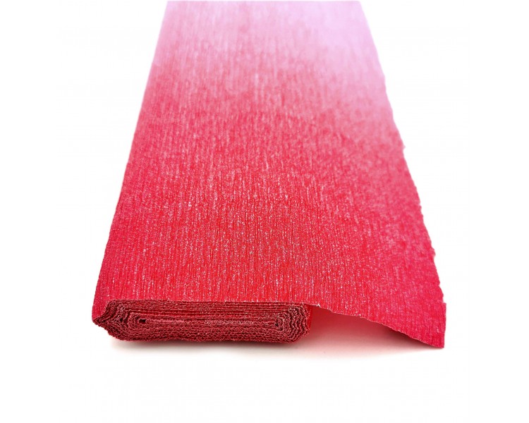 Carta Crespa per Fiori | Rosso Sfumato - 300x50cm Carta Crespa per Fiori | Rosso Sfumato - 300x50cm