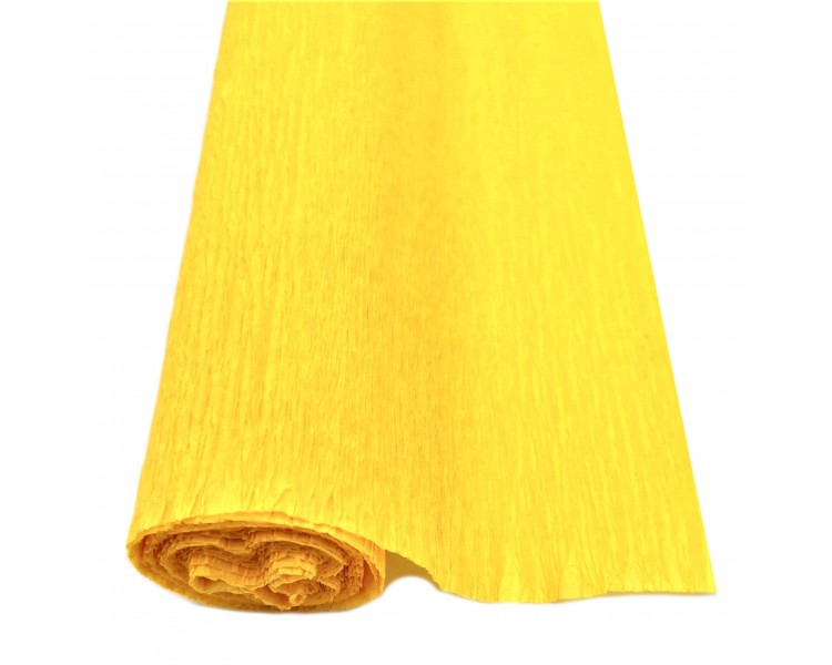 Carta Crespa per Fiori | Giallo Ocra - 300x50cm Carta Crespa per Fiori | Giallo Ocra - 300x50cm