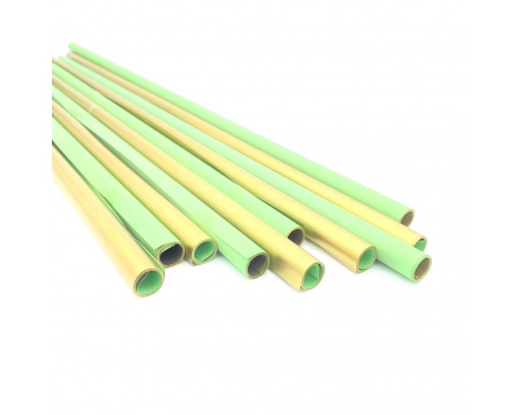 Rotolo in Carta Bicolore Verde-Oro 59x59cm 20 pezzi Rotolo in Carta Bicolore Verde-Oro 59x59cm 20 pezzi