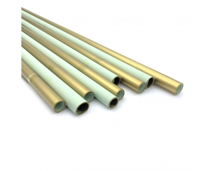 Rotolo in Carta Bicolore Oro-Acqua Chiaro 59x59cm 20 pezzi Rotolo in Carta Bicolore Oro-Acqua Chiaro 59x59cm 20 pezzi