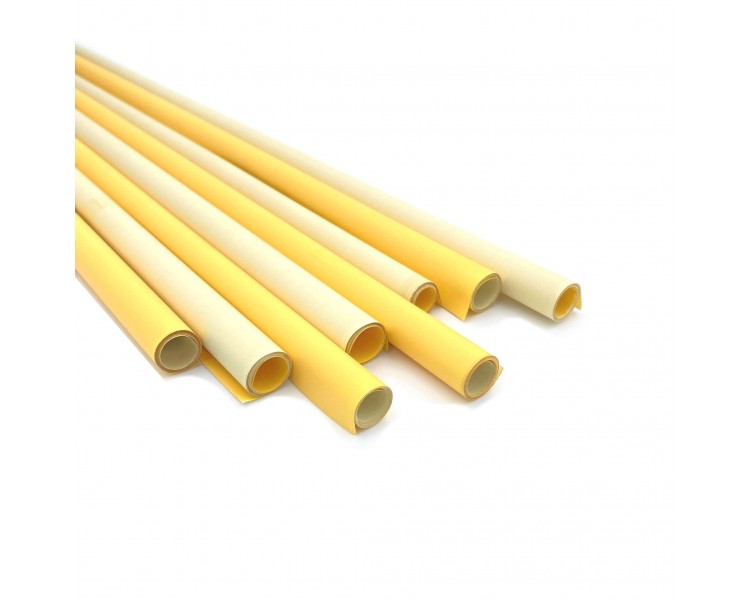Rotolo in Carta Bicolore Crema-Giallo 59x59cm 20 pezzi Rotolo in Carta Bicolore Crema-Giallo 59x59cm 20 pezzi
