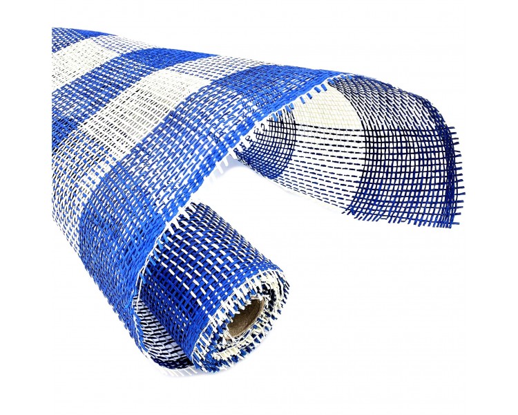 Retina per Fiori Blu Scacchi 0,56x5m Retina per Fiori Blu Scacchi 0,56x5m