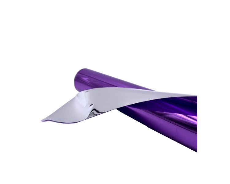 Cellophane Bicolore 0,7x25m Viola e Argento Cellophane Bicolore 0,7x25m Viola e Argento