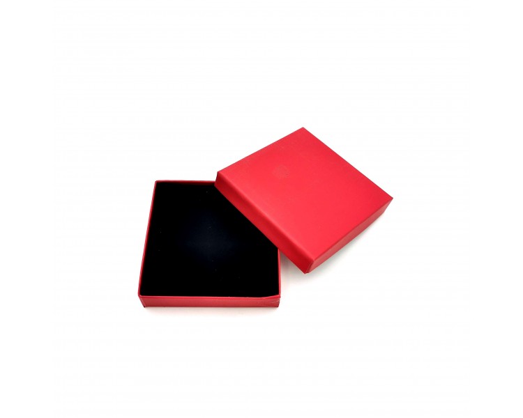 Scatola per Gioielli Rossa 8,8x8,8x2cm Scatola per Gioielli Rossa 8,8x8,8x2cm