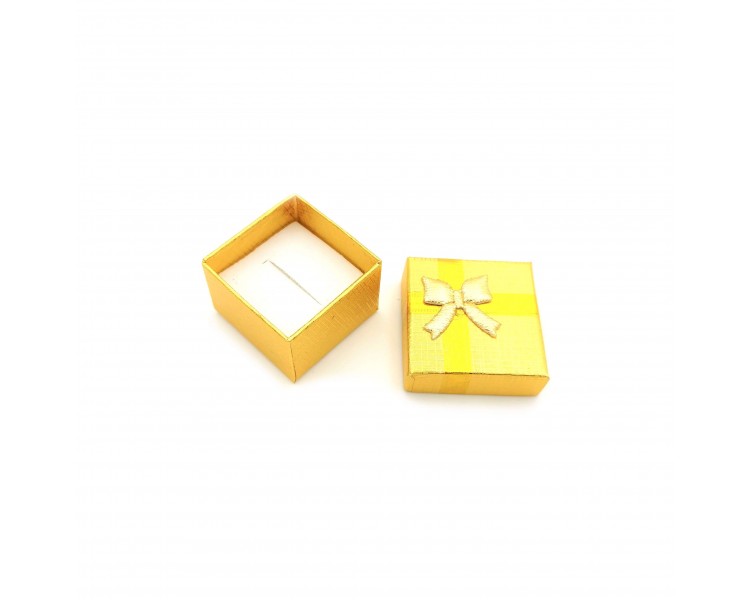 Scatola per Gioielli Oro 4x3x3cm Scatola per Gioielli Oro 4x3x3cm