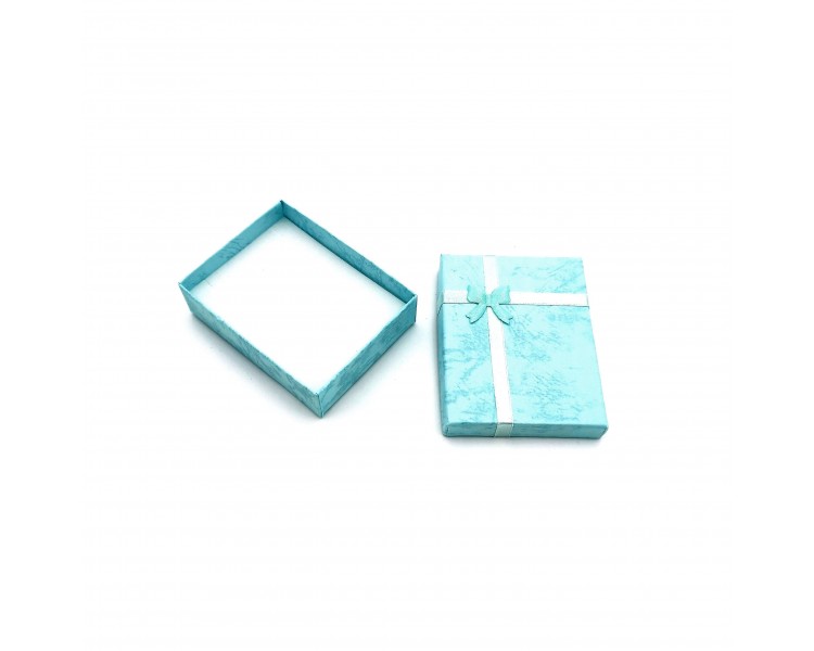 Scatola per Gioielli 9x7x2,5cm Celeste Scatola per Gioielli 9x7x2,5cm Celeste