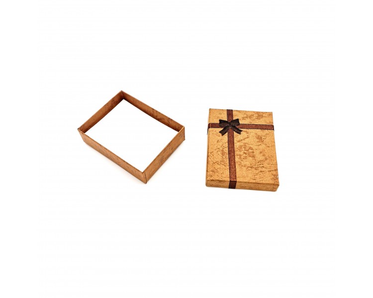 Scatola per Gioielli 9x7x2,5cm Marrone