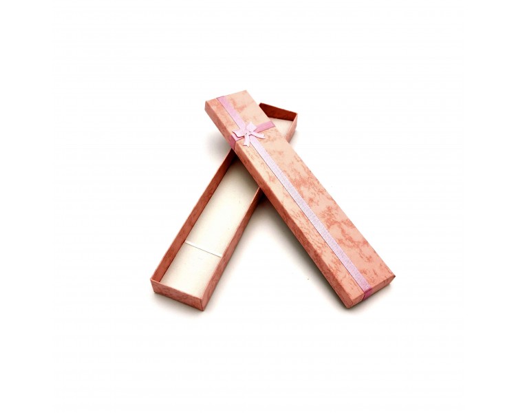 Scatola per Gioielli 21x4,5x2cm Rosa Scatola per Gioielli 21x4,5x2cm Rosa