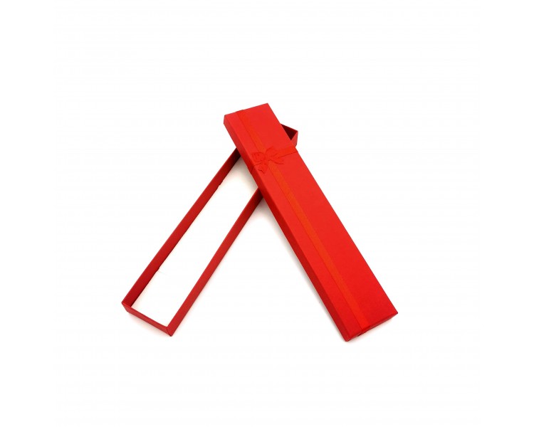 Scatola per Gioielli 21x4,5x2cm Rossa Scatola per Gioielli 21x4,5x2cm Rossa