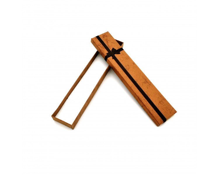 Scatola per Gioielli 21x4,5x2cm Marrone Scatola per Gioielli 21x4,5x2cm Marrone