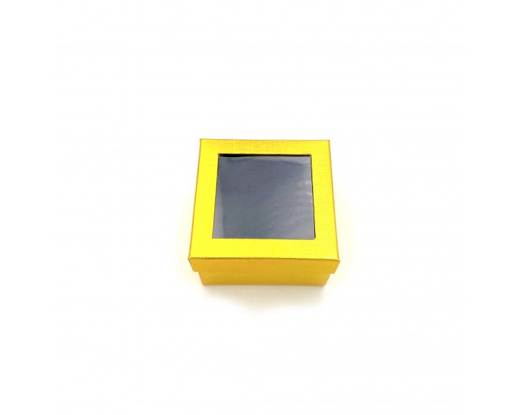 Scatola Per Gioielli 8,8x8,8x5,2cm Oro Scatola Per Gioielli 8,8x8,8x5,2cm Oro