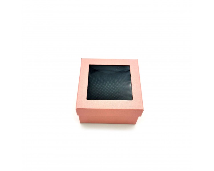 Scatola Per Gioielli 8,8x8,8x5,2cm Rosa Scatola Per Gioielli 8,8x8,8x5,2cm Rosa