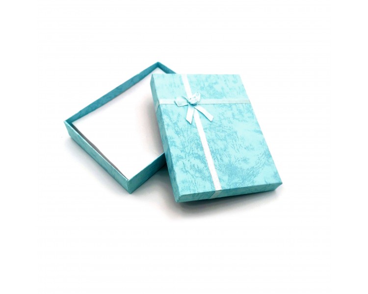 Scatola Per Gioielli 16x12x3cm Celeste Scatola Per Gioielli 16x12x3cm Celeste