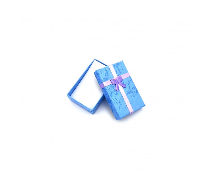 Scatola per Gioielli 8x5x2,5cm Celeste Scatola per Gioielli 8x5x2,5cm Celeste