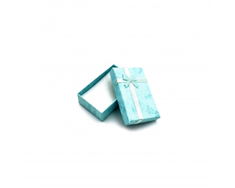 Scatola per Gioielli 8x5x2,5cm Celeste Scatola per Gioielli 8x5x2,5cm Celeste