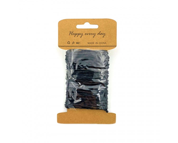 Cordoncino in Carta Intrecciata | Nero - 10m Cordoncino in Carta Intrecciata | Nero - 10m