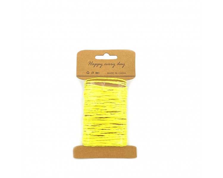 Cordoncino in Carta Intrecciata | Giallo - 10m Cordoncino in Carta Intrecciata | Giallo - 10m