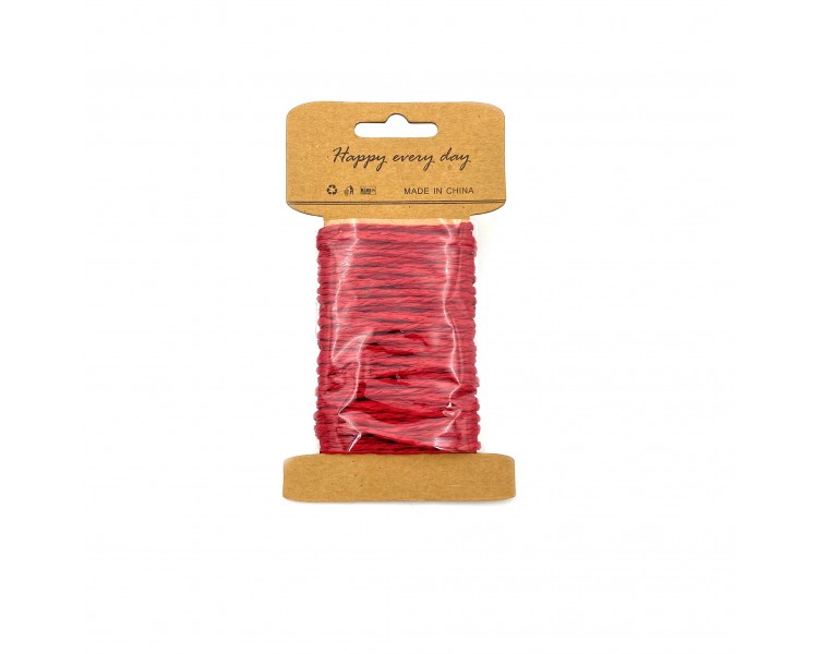 Cordoncino in Carta Intrecciata | Rosso - 10m Cordoncino in Carta Intrecciata | Rosso - 10m