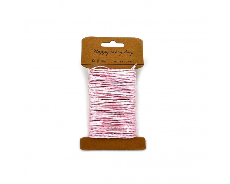 Cordoncino in Carta Intrecciata | Rosa - 10m Cordoncino in Carta Intrecciata | Rosa - 10m
