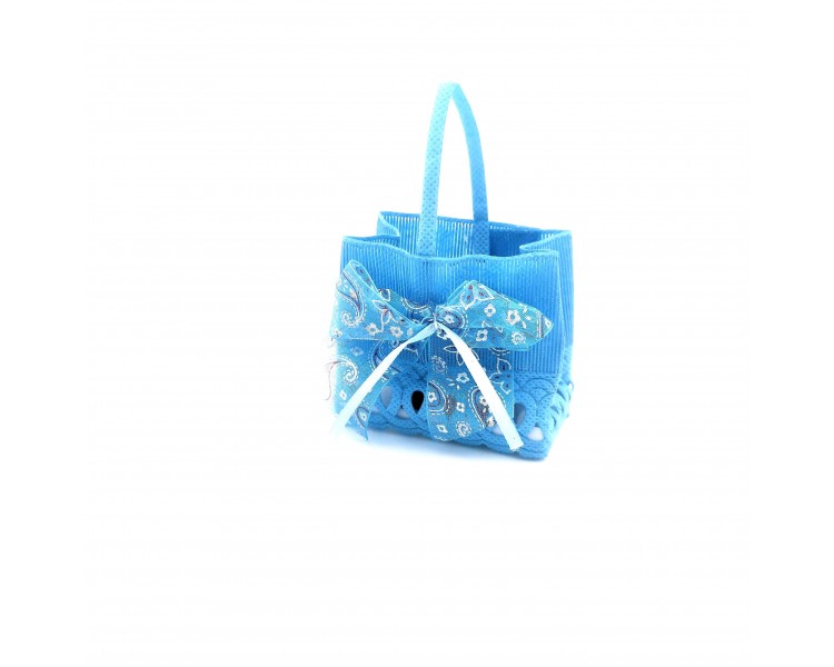 Shopper Regalo 8x7x4,5cm Celeste Shopper Regalo 8x7x4,5cm Celeste