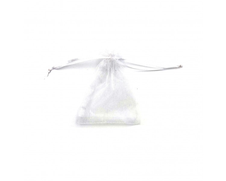 Portaconfetti in Organza 11x8cm Bianco Portaconfetti in Organza 11x8cm Bianco