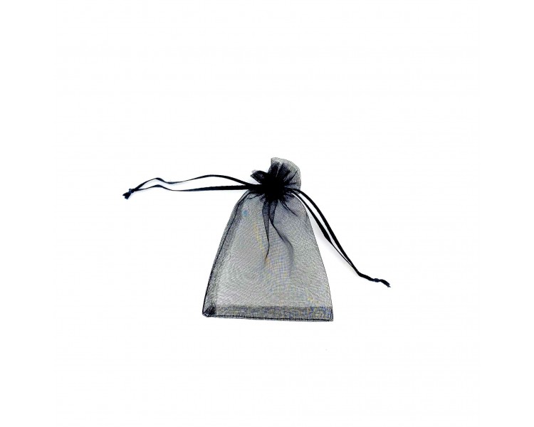 Portaconfetti in Organza 11x8cm Nero Portaconfetti in Organza 11x8cm Nero
