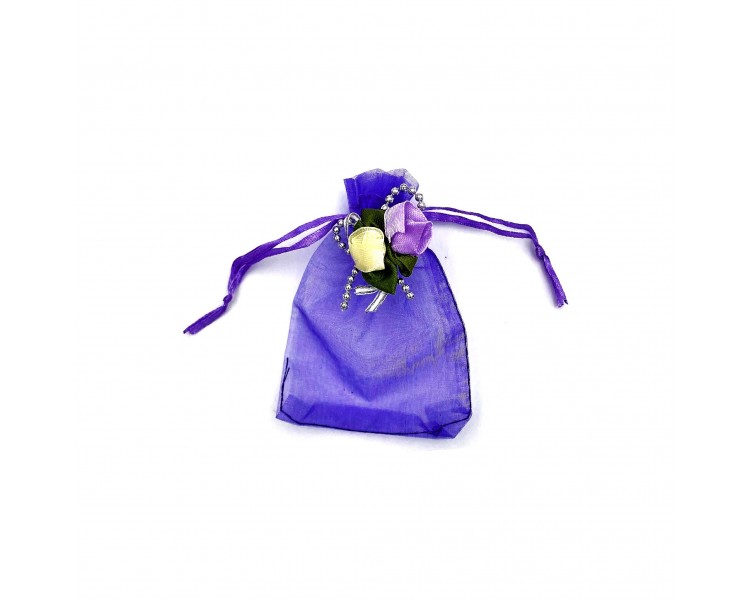 Portaconfetti in Organza 12x8cm Viola Portaconfetti in Organza 12x8cm Viola