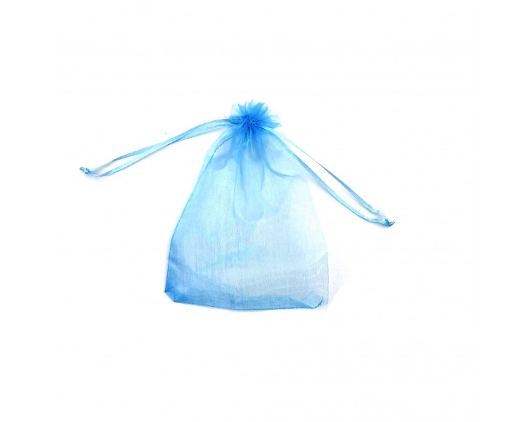Portaconfetti in Organza 19x13cm Celeste Portaconfetti in Organza 19x13cm Celeste