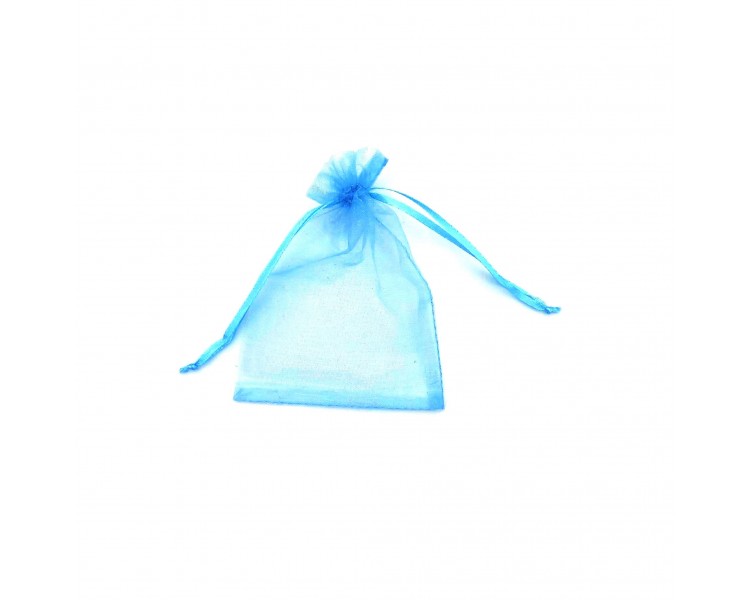 Portaconfetti in Organza 12x9cm Celeste Portaconfetti in Organza 12x9cm Celeste