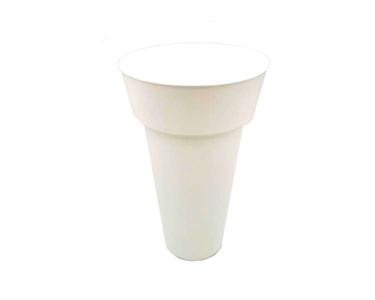 Vaso in PVC Tondo 43cm Bianco Vaso in PVC Tondo 43cm Bianco