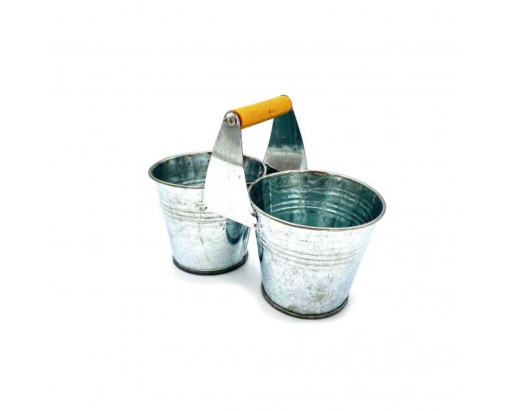 Vaso Doppio in Latta Grande con Manico Vaso Doppio in Latta Grande con Manico
