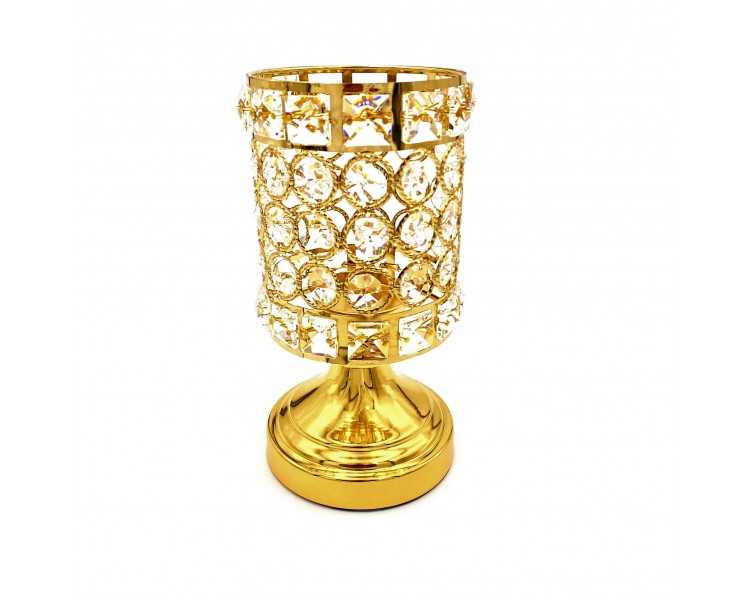 Portacandele Rose Gold 25x13cm Portacandele Rose Gold 25x13cm