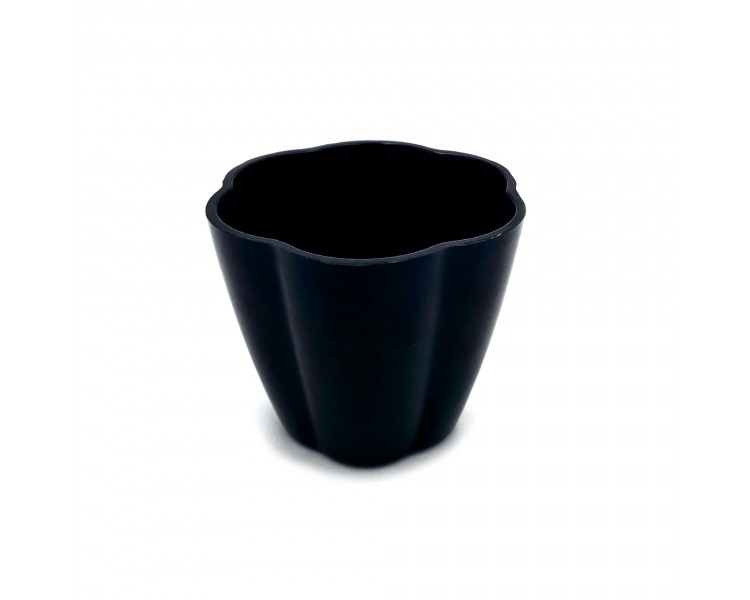Vasetto in PVC 13,5x12cm Nero Vasetto in PVC 13,5x12cm Nero