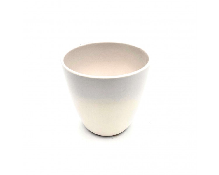 Vasetto in PVC 11,5x11,5cm Bianco Vasetto in PVC 11,5x11,5cm Bianco