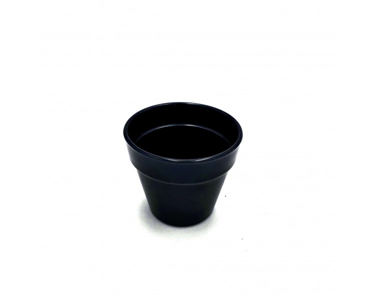 Vasetto in PVC 7,5x8,5cm Nero Vasetto in PVC 7,5x8,5cm Nero