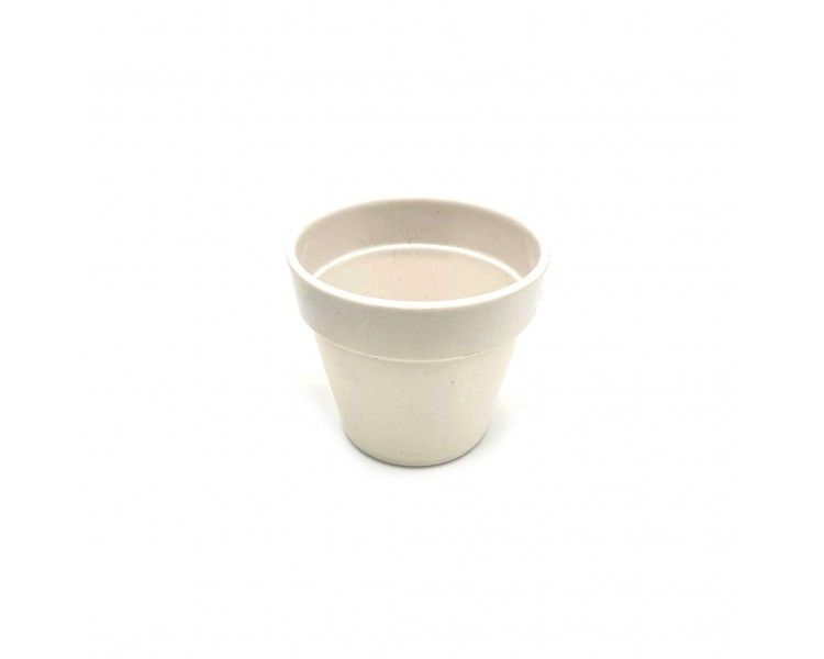 Vasetto in PVC 7,5x8,5cm Bianco Vasetto in PVC 7,5x8,5cm Bianco