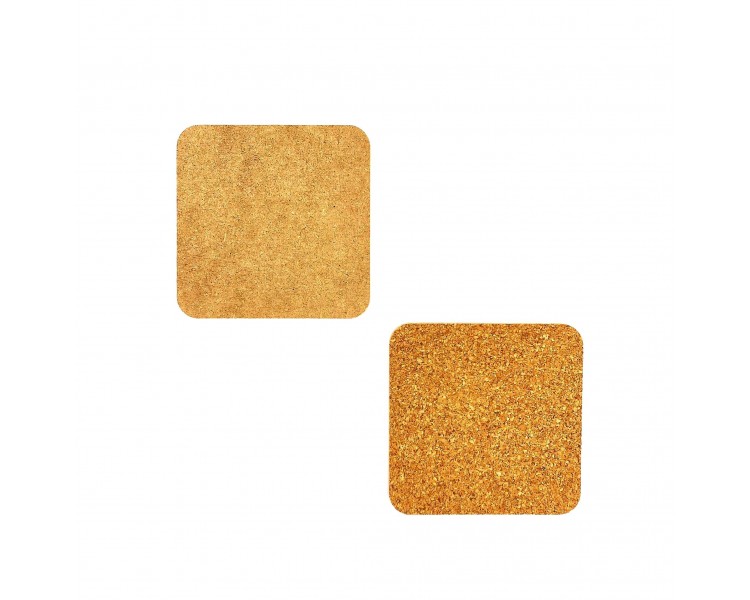 Sottobicchiere Quadrato Sughero Legno 9x9cm Sottobicchiere Quadrato Sughero Legno 9x9cm
