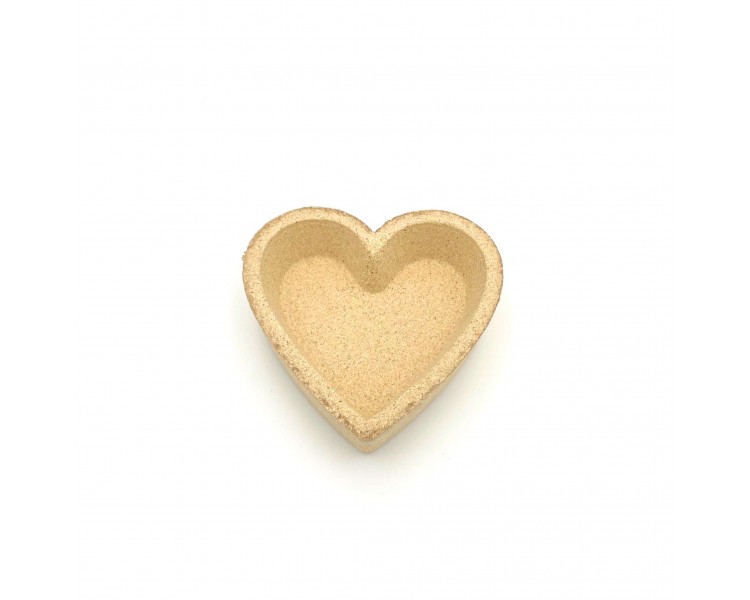 Piattino Legno Compressato Cuore 11,5x11,5x3,5cm Piattino Legno Compressato Cuore 11,5x11,5x3,5cm