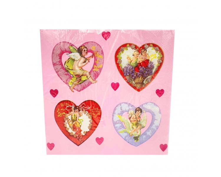 Tovaglioli Fantasia 16,5x16,5cm 20 pezzi Tovaglioli Fantasia 16,5x16,5cm 20 pezzi